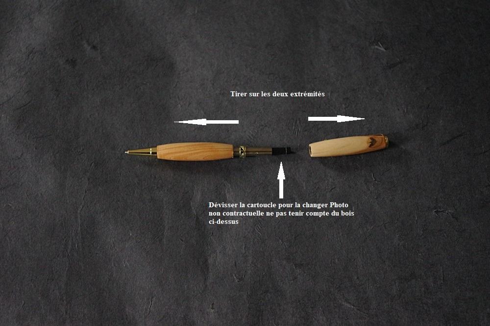 Changement d'une cartouche stylo